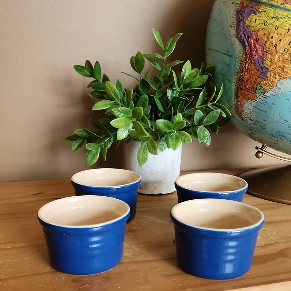 4 Le Creuset Stackable Ramekins Blueberry Color - Picture 9 of 16